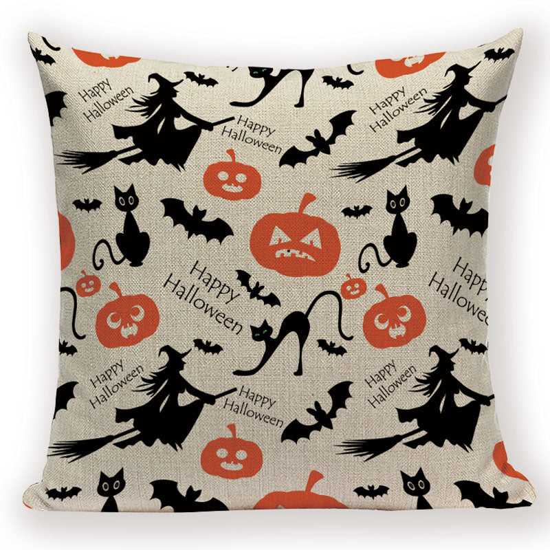 Merry Halloween Trick or Treat Happy Halloween Demon Creative  Festival Decor Home Adult Birthday Decoration Bed Cushion Cover