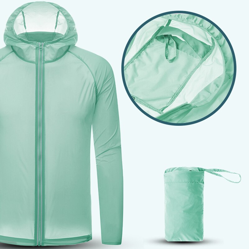 UPF50+ Sun-protective Camping Climbing Travel Hiking Jacket Men Women Anti-UV Cycling Windbreaker Quick Dry Running Skin Coat