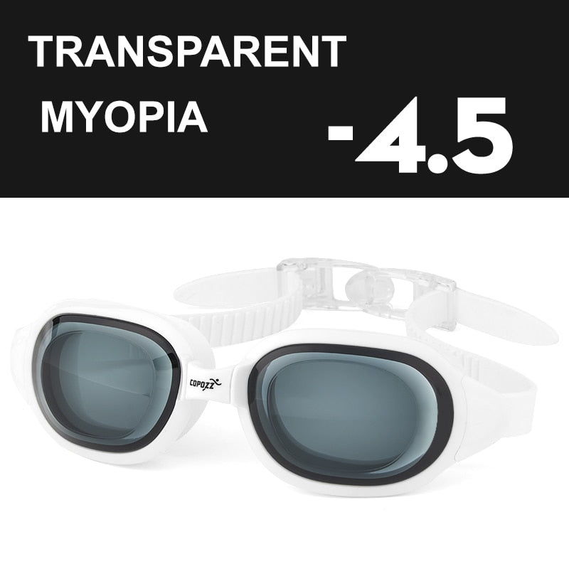 COPOZZ Myopia Swimming Goggles Men Women Adult Swim Goggle Professional Anti Fog Pool Swimming Glass Diopter Zwembril -1.5 to -7