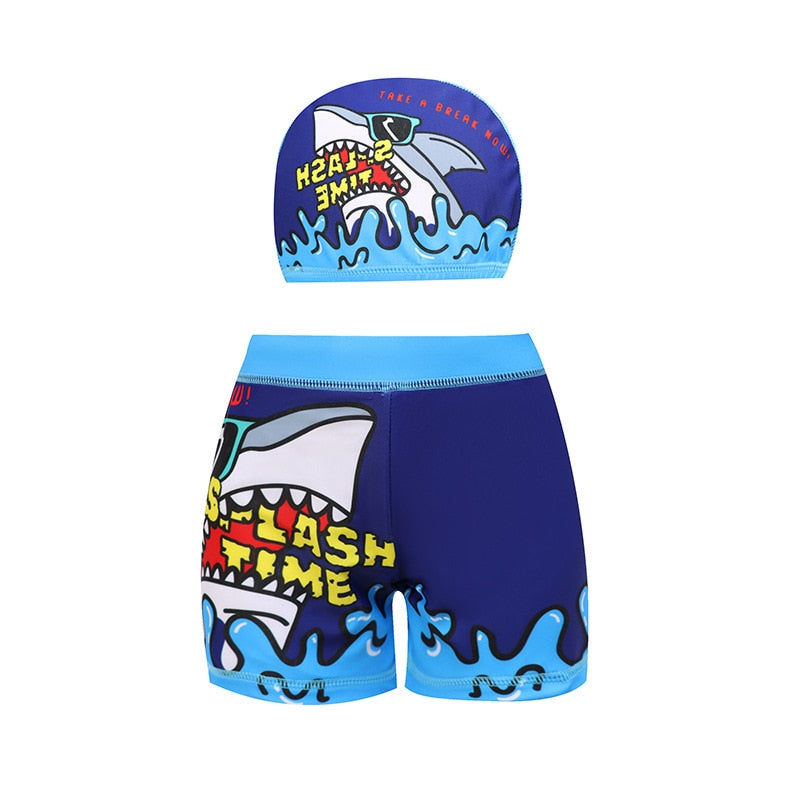 Hot Seller Kids Swimsuit Cartoon Print Swim Trunk Swimwear Baby Boy Children Beach Short Bath Short 5-12T Drop Shipping