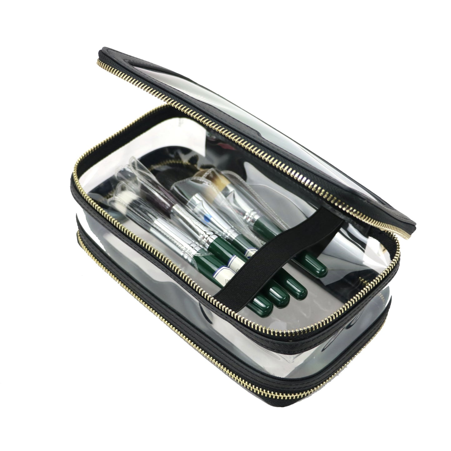 Customized Genuine Leather Travel Cosmetic Bag Fashion Waterproof Toiletry Bag New Makeup Storage Bag Clear Pvc Cosmetic Bag