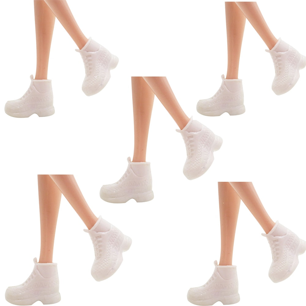 NK Hot sale  Doll Shoes Colorful Cute Heels Fashion  Hangers For Barbie Doll Accessories  High Quality Baby Playhouse Toy JJ