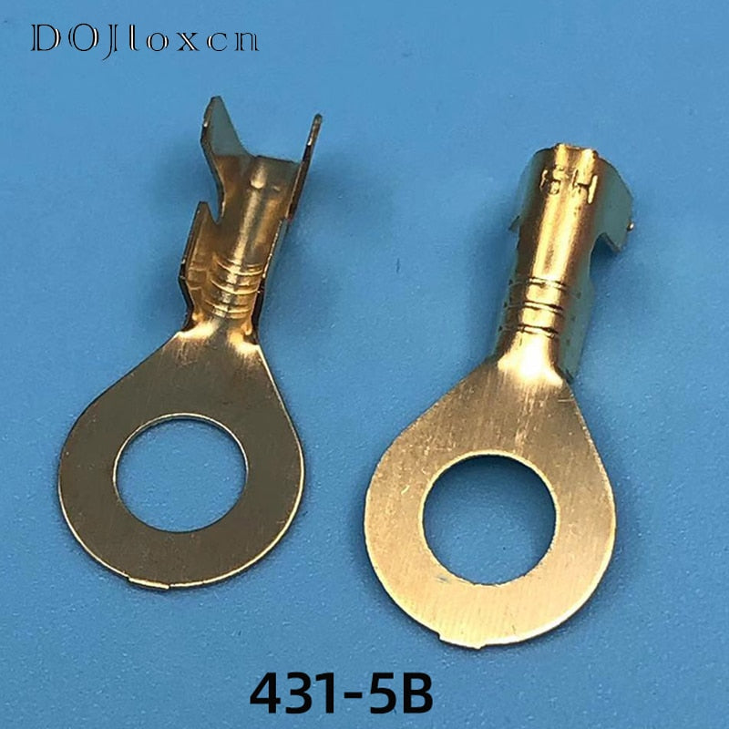 20/50/200/500 Pcs Auto Splices Ring Round Terminal Crimping Loose Pins Wiring Plug Tab Copper Opening Nose End DJ431-3B DJ431-4B