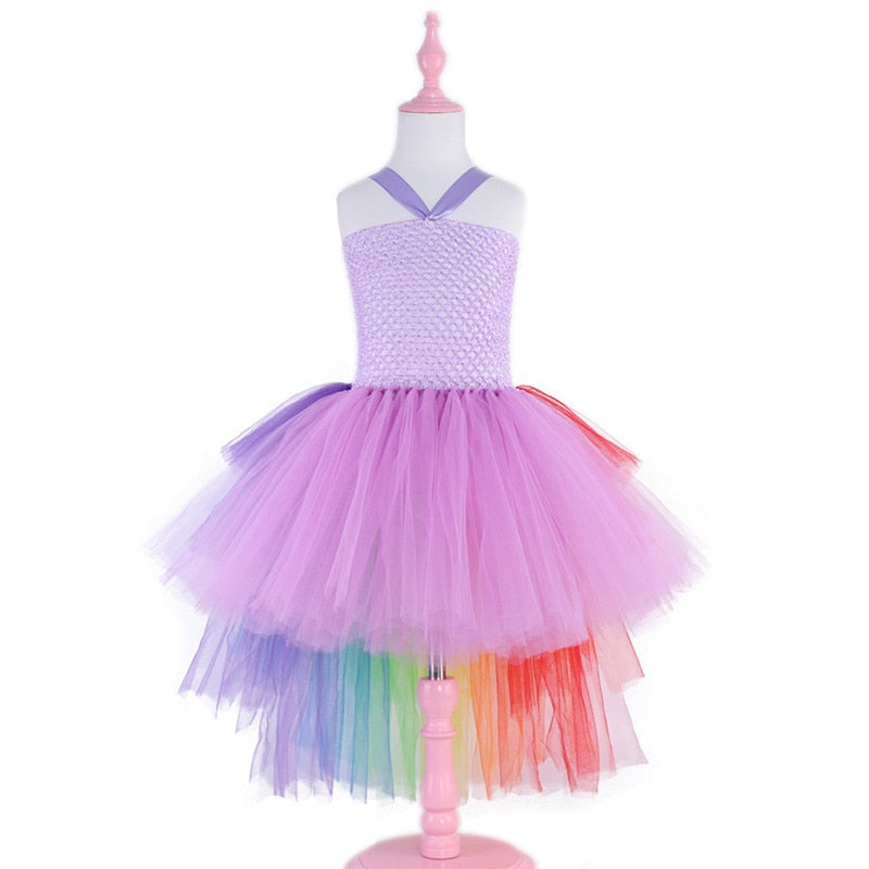 Rock Star Theme Dress for Girls Tutu Dress Cosplay Costume Flower Girl Wedding Tulle Dresses Baby Halloween Carnival Ball Gown