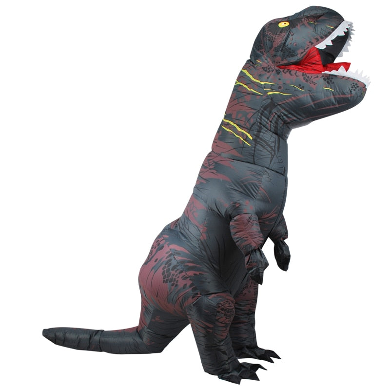 Adult Kids Mascot Inflatable Dinosaur Costumes Dino T-Rex Purim Halloween Party Costume For Carnival Cosplay Dress Suit