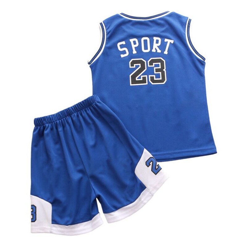 Student Football Uniform Tracksuit Set Baby Sport Jerseys Kids Boys Team Basketball Jersey Suits Soccer Clothes Set Uniform Set