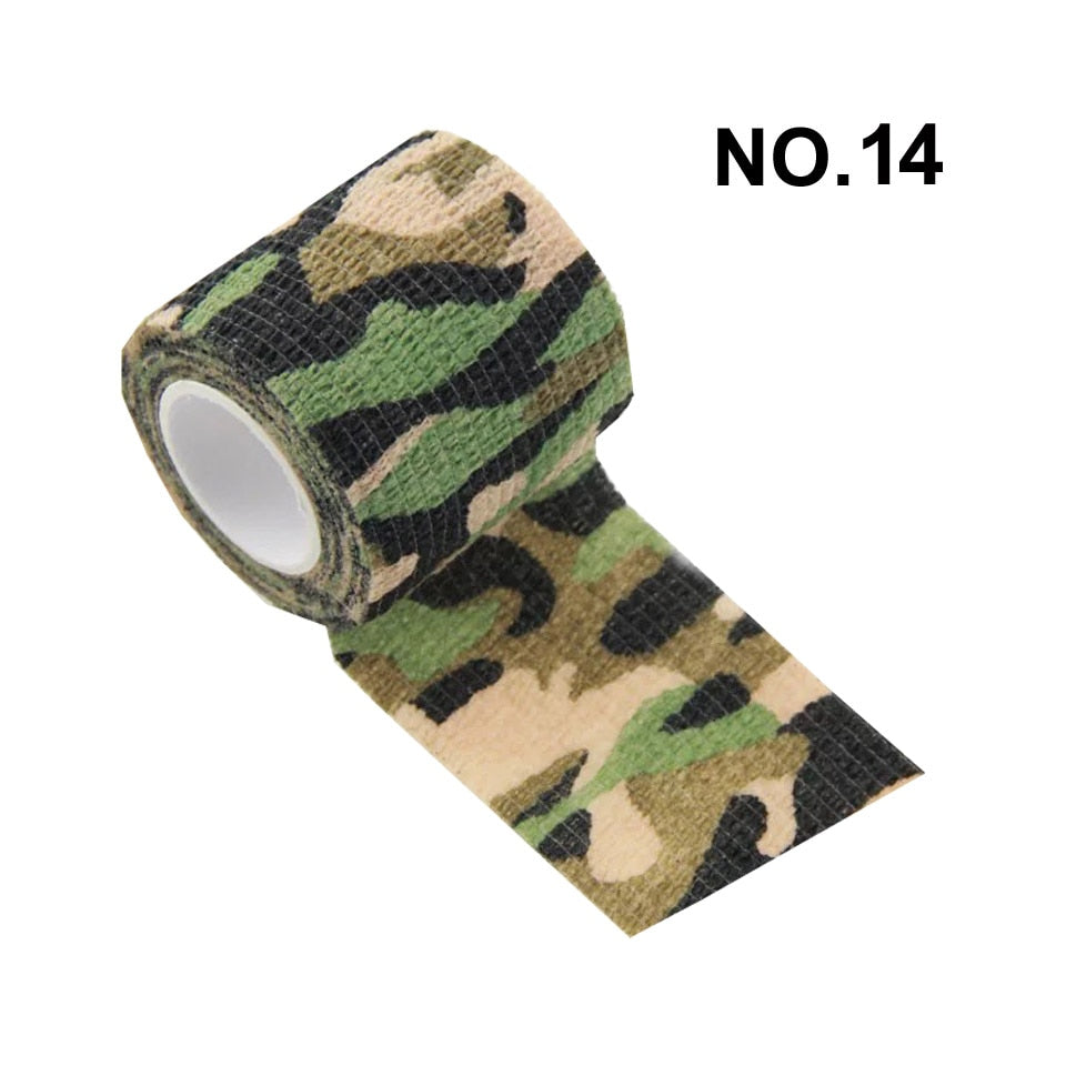 1 Roll 5*450cm Disposable Self-adhesive Flex Elastic Camouflage Bandage Tattoo Handle Grip Tube Wrap Elbow Stick Medical Tape