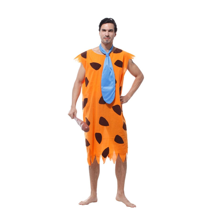 Umorden Purim Carnival Party Halloween Costumes Adult Man Primitive Savages Costume Men Fred Flintstones Stone Age Cosplay