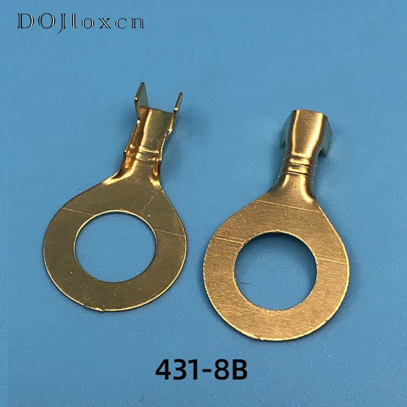 20/50/200/500 Pcs Auto Splices Ring Round Terminal Crimping Loose Pins Wiring Plug Tab Copper Opening Nose End DJ431-3B DJ431-4B