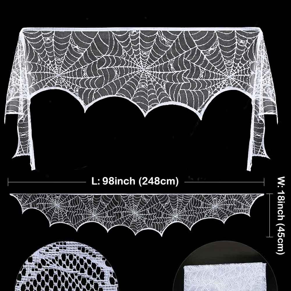 OurWarm Halloween Party Spider Game Pumpkin String Light Ghost Hanging Table Mat Treat Trick Horror Props Halloween Decorations