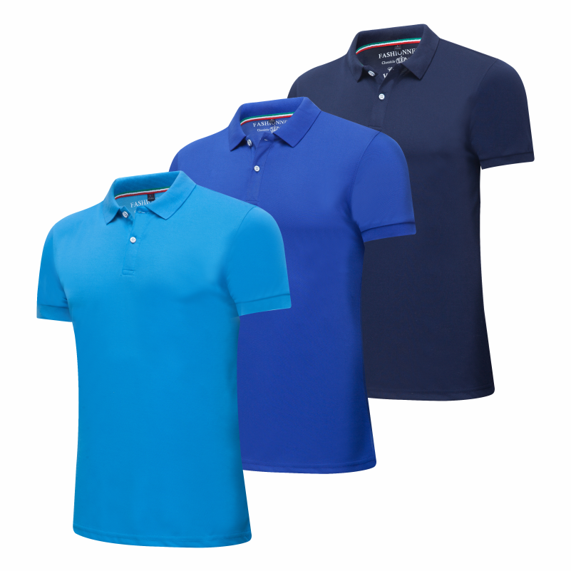 Men's Quick Dry Short Sleeve Breathable Sports Performance Polo Shirt 3 Piece - Classic Slim Selectable Yardage