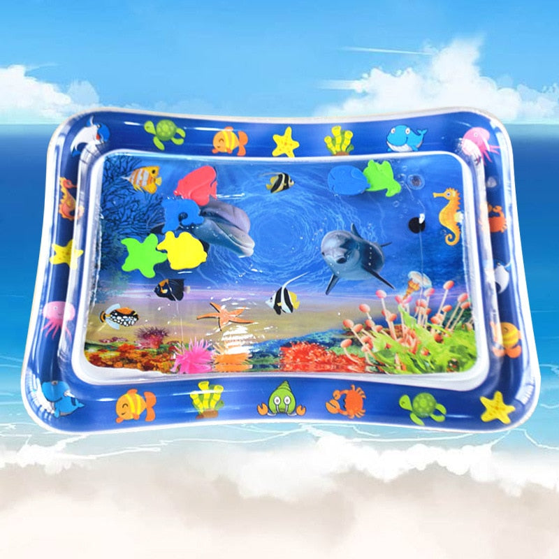 Inflatable Baby Play Mat Infant Water Spray Pad Toddler Activity Playmat Center Water Mat Baby Tummy Gym Toys