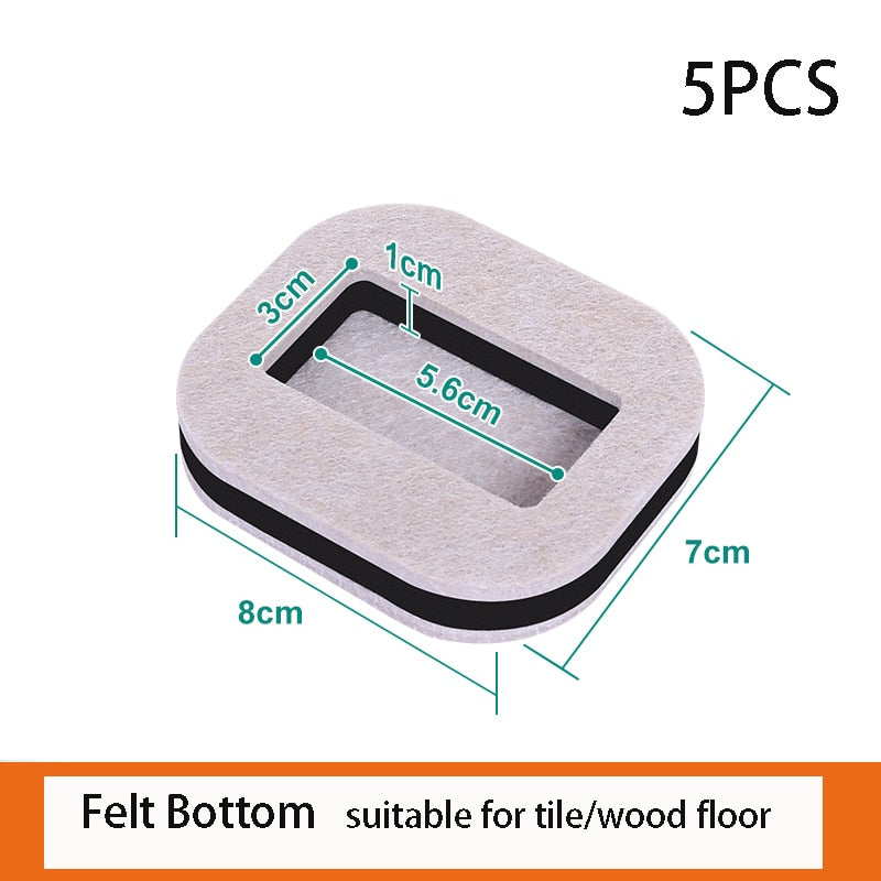 Office Chair Wheel Stopper Furniture Caster Cups Hardwood Floor Protectors Anti Vibration Pad Chair Roller Feet Anti-slip Mat