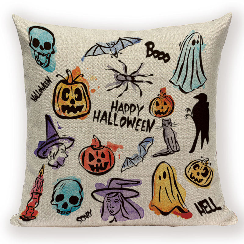 Merry Halloween Trick or Treat Happy Halloween Demon Creative  Festival Decor Home Adult Birthday Decoration Bed Cushion Cover