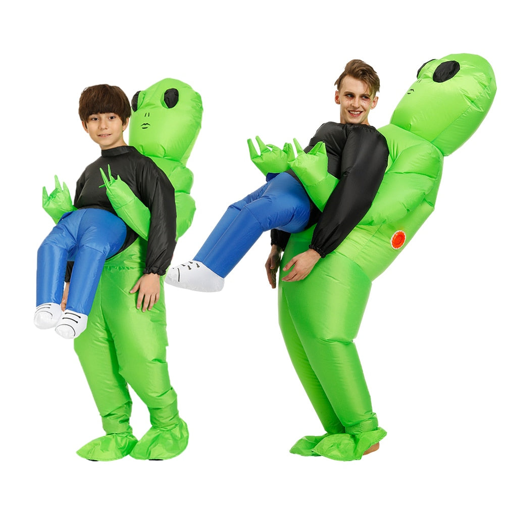 Adult Inflatable ET Alien Costume Purim Party Cosplay Suit Fancy Dress Carnival Halloween Costume For Kids Boys Girls