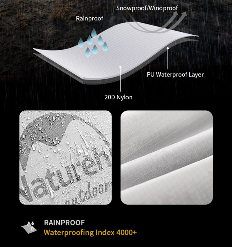 Naturehike tent Upgrade Cloud Up 1 2 3 Persons Camping Tent Outdoor 20D Silicone Ultralight Tent With Free Mat NH17T001-T