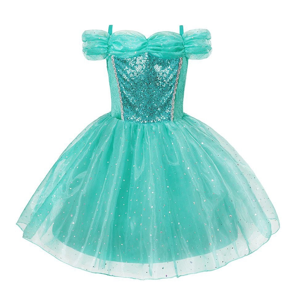 MUABABY Arabian Princess Dress Up Girl Aladdin Fancy Costume Children Photography Halloween Party Outfit Clothes