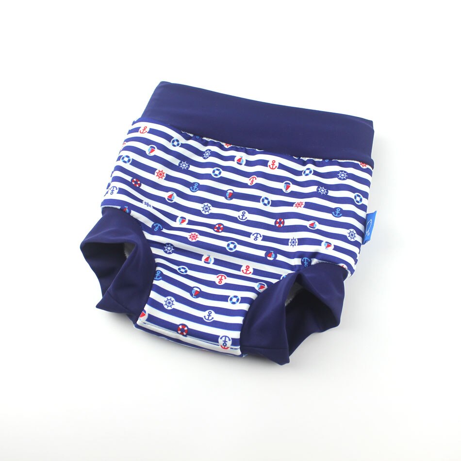 Infant Children Leakproof Swimming Nappies Newborn Baby High Waist Swimming Trunks Baby Boys Girls Cartoon Printed Swim Diapers