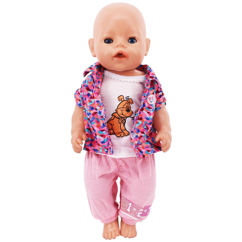 Doll Clothes Purple Series Dsinesy Unicorn Dress Doll Shoes For 18 Inch American&43m Reborn Baby Reborn New Born Doll Girl's Toy