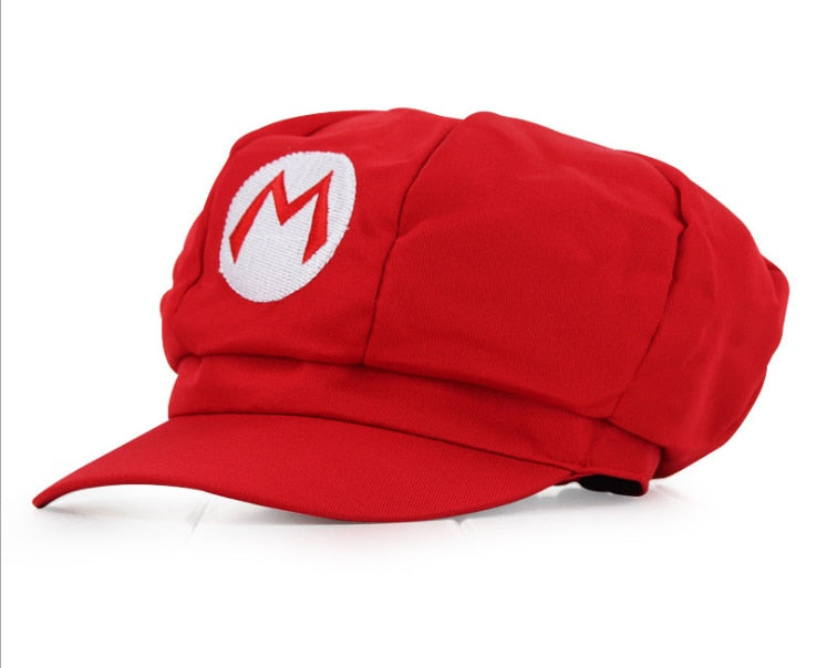 Classic Super Mario Baseball Cap Cartoon Anime Game Character Embroidery Logo Cap Cosplay Halloween Christmas Birthday Gift