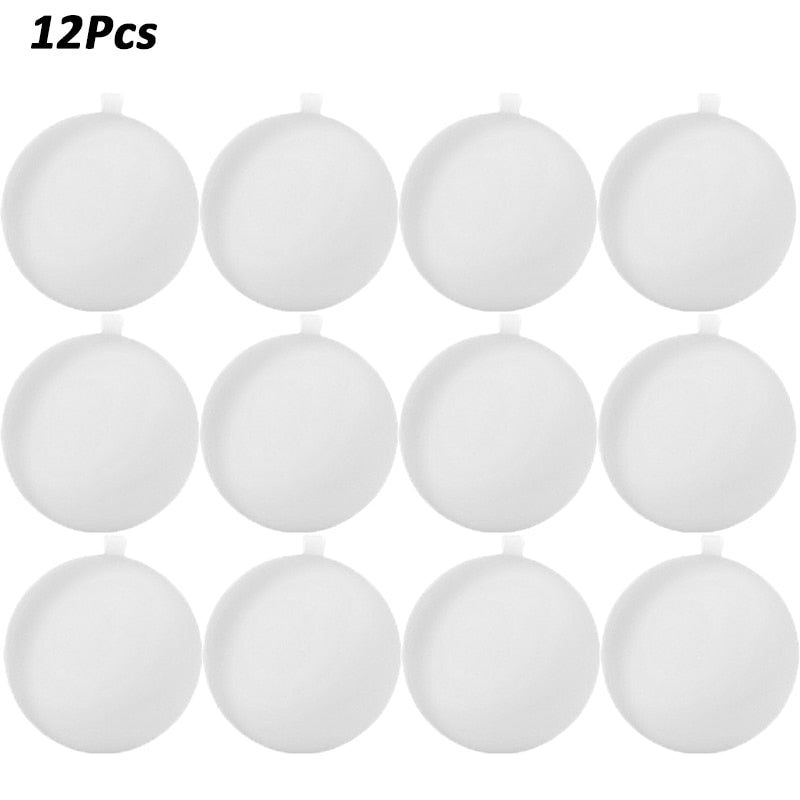 12pcs Reusable Water Fighting Balls Adults Kids Summer Swimming Pool Silicone Water Playing Toys Pool Water Bomb Balloons Games