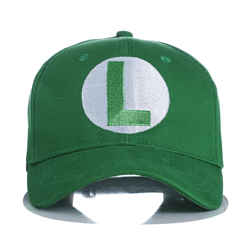 Classic Super Mario Baseball Cap Cartoon Anime Game Character Embroidery Logo Cap Cosplay Halloween Christmas Birthday Gift