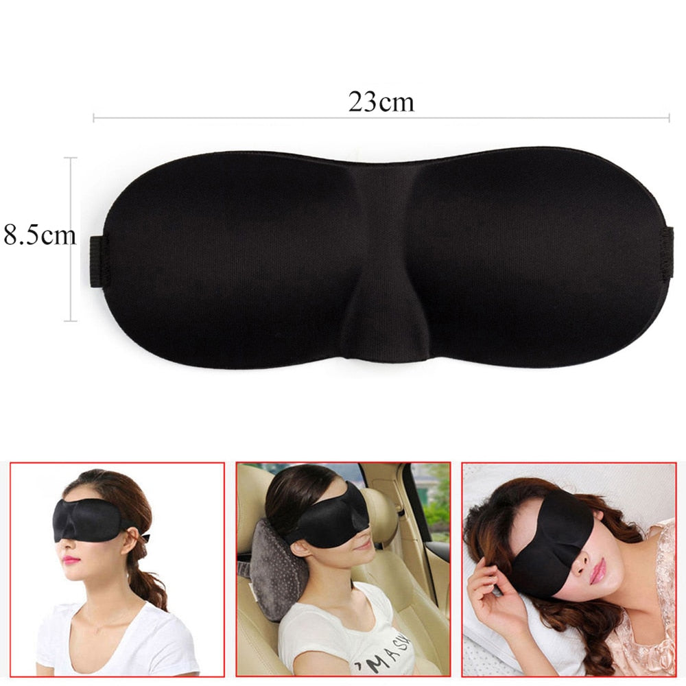 Tcare Breathable 3D Sleeping Eye Masks Cotton Padded Eyes Patch Light Blocking Use for School Home Office & Travel Beach Camping