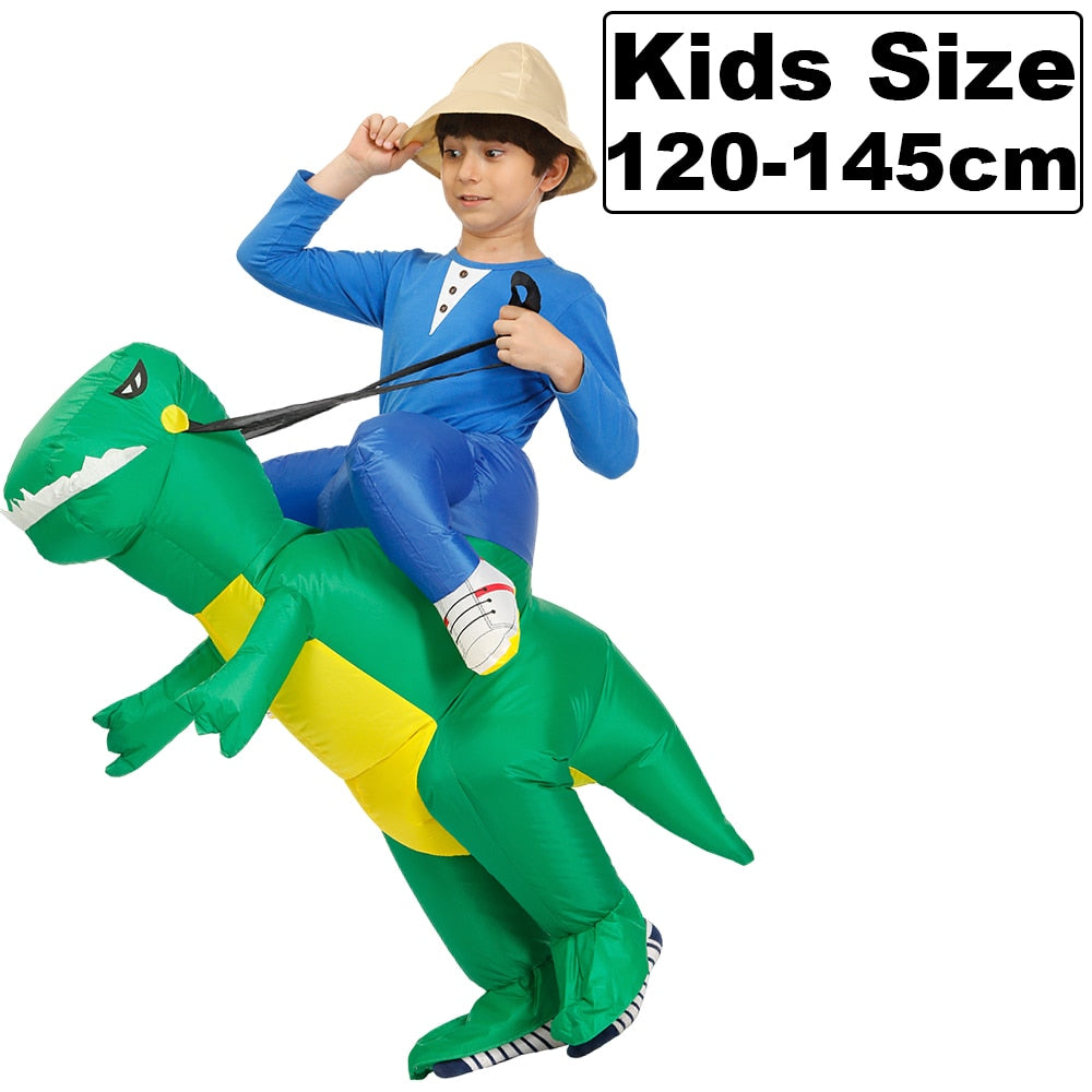 HOT Anime Dinosaur Inflatable Costume Party Mascot Alien Costumes Suit Disfraz Cosplay Halloween Costumes For Adult Kids Dress
