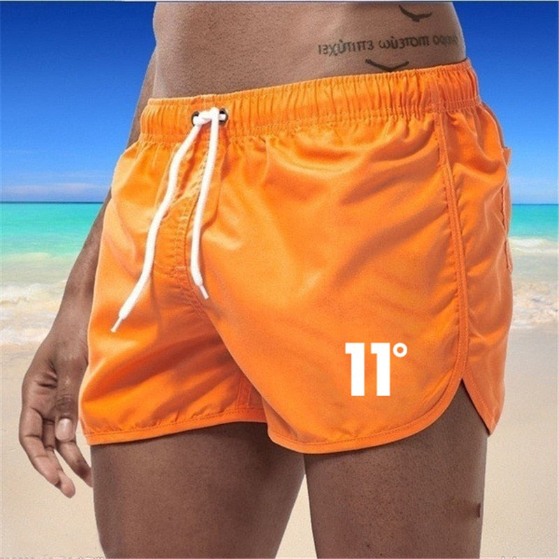 Mens Swimwear Brief Quick Dry Beach Shorts Sexy Swimsuit Summer Swimming Trunks For Bathing Casual Pants Sunga Surf Volleybal