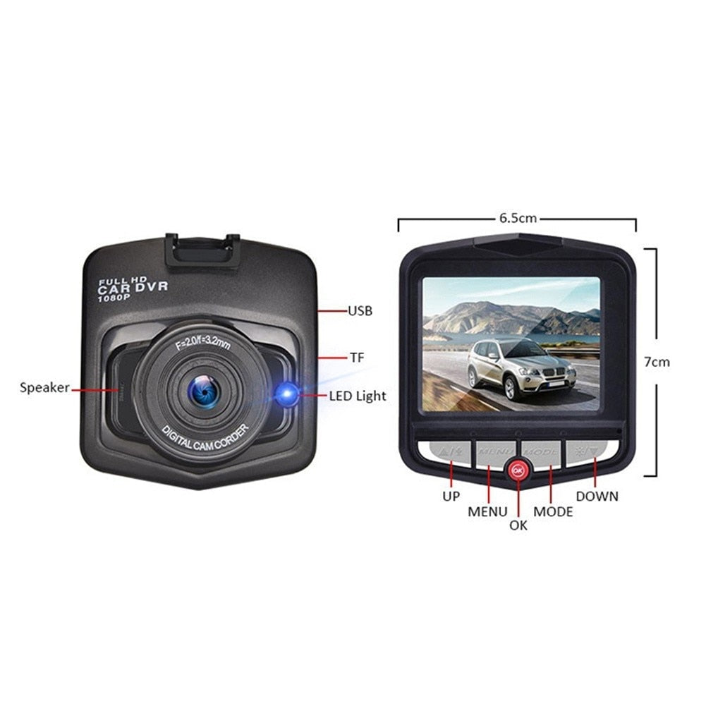 Car Camera HD 1080P Dashcam DVR Recorder Dash Cam Car DVR Auto Rear View Camera Vehical Car Cam of Mirror Recorder