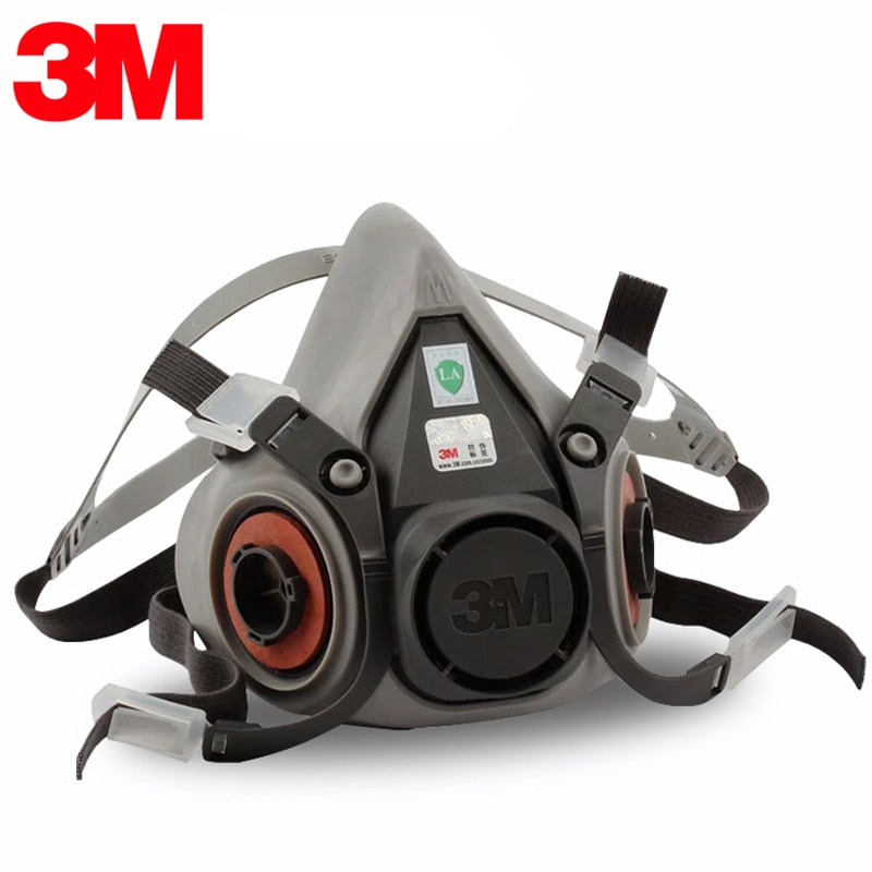 3M 6200 Gas Mask Gas-Proof Half Face Mask Series Combination Matched with 6001/2091/5n11 Filters Chemical Organic Protection