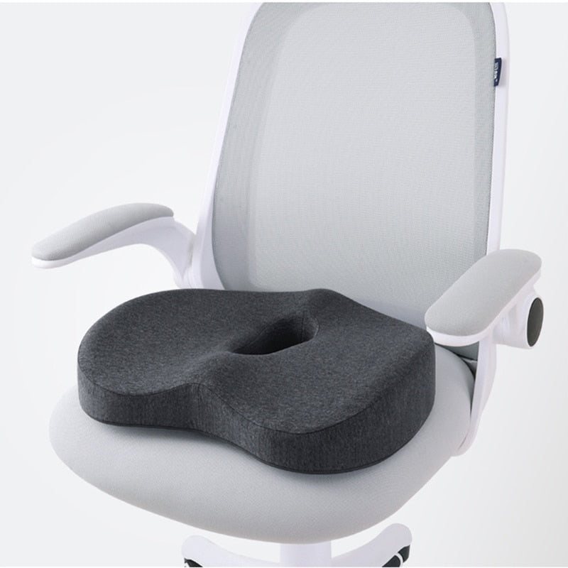 Memory Foam Lumbar Cushion Orthopedic Pillow Office Chair Cushion Support Waist Back Pillow Sets Car Seat Cushion Hips Massager