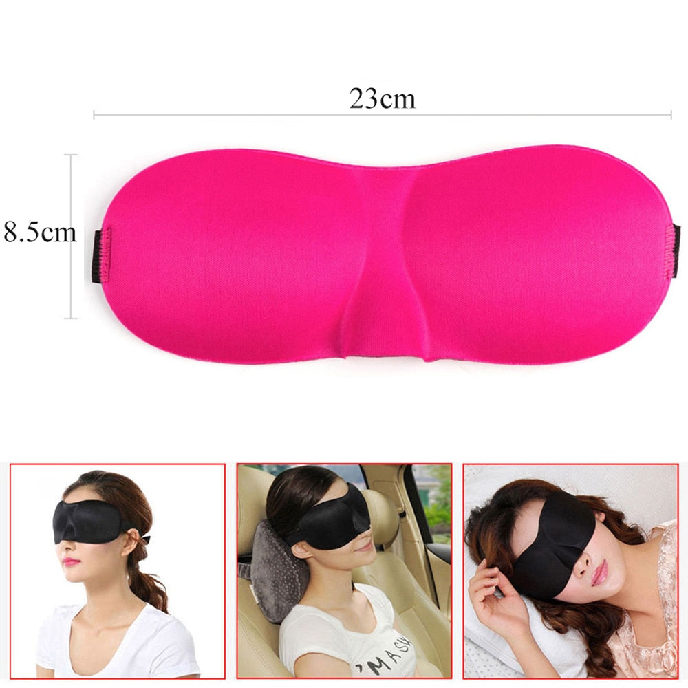 Tcare Breathable 3D Sleeping Eye Masks Cotton Padded Eyes Patch Light Blocking Use for School Home Office & Travel Beach Camping