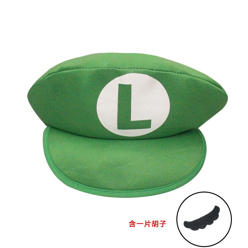 Classic Super Mario Baseball Cap Cartoon Anime Game Character Embroidery Logo Cap Cosplay Halloween Christmas Birthday Gift