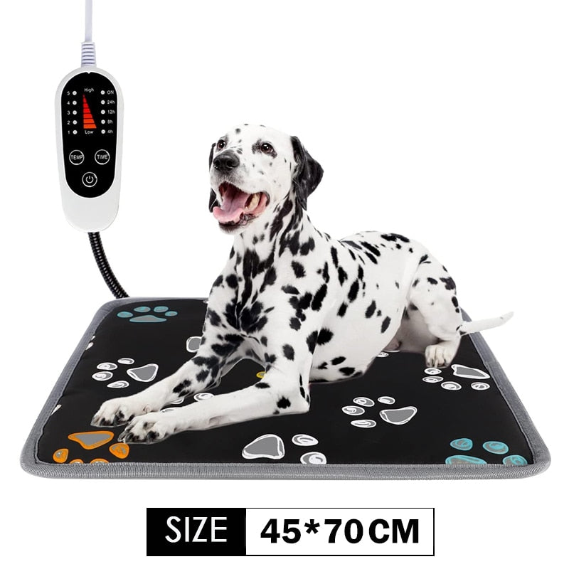 Furrybaby Dog Bed Warm Mats Pet Electric Heating Pad Blanket Pet Mat Bed Cat Dog Winter Warmer Pad Home Office Chair Heated Mat
