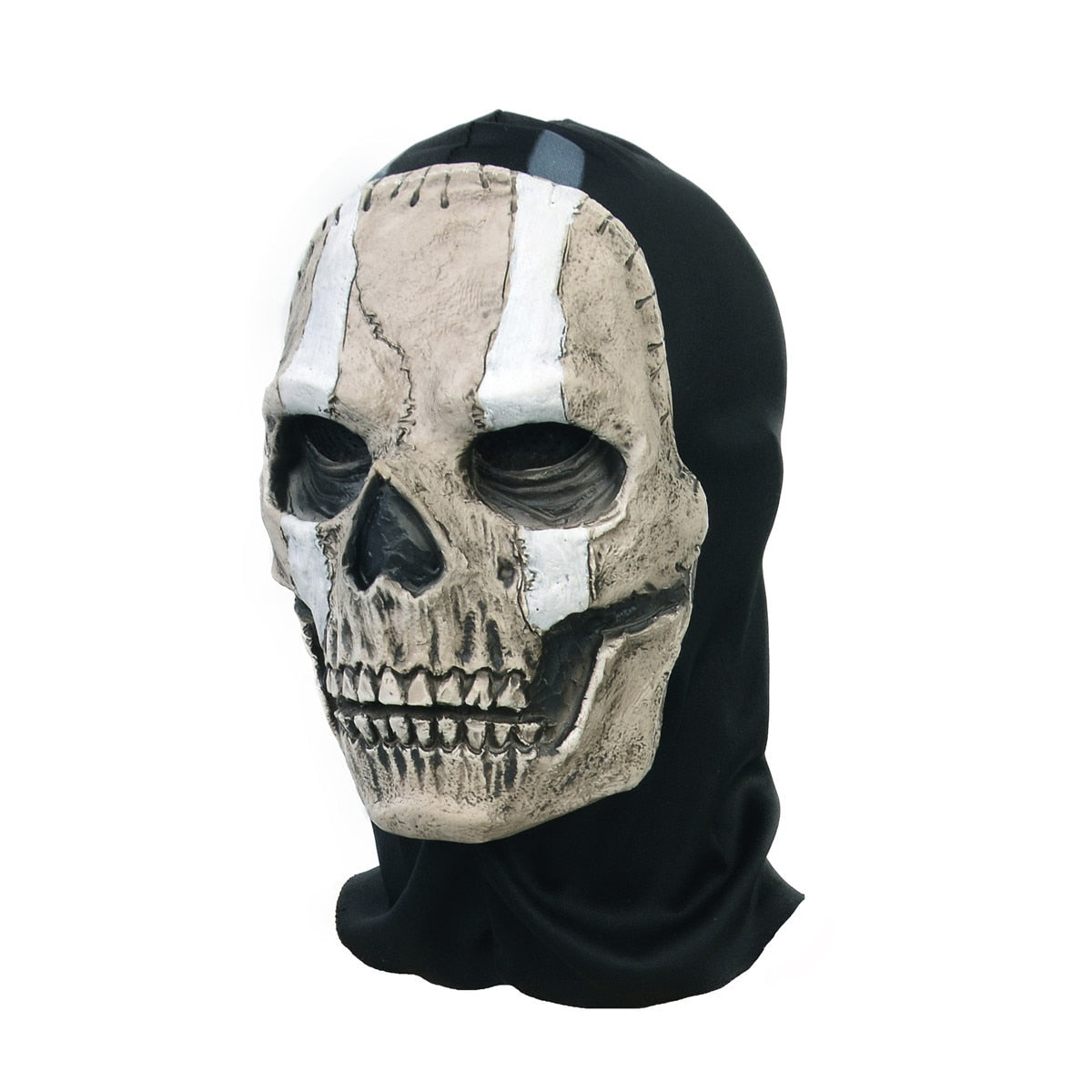 Unisex Horror Ghost Skull Mask ghost Call of Duty Latex Headgear Helmet Cosplay Perform Party Masquerade Prop Halloween Cosplay