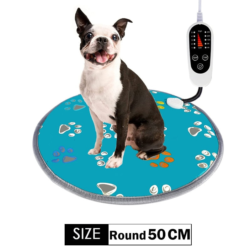 Furrybaby Dog Bed Warm Mats Pet Electric Heating Pad Blanket Pet Mat Bed Cat Dog Winter Warmer Pad Home Office Chair Heated Mat