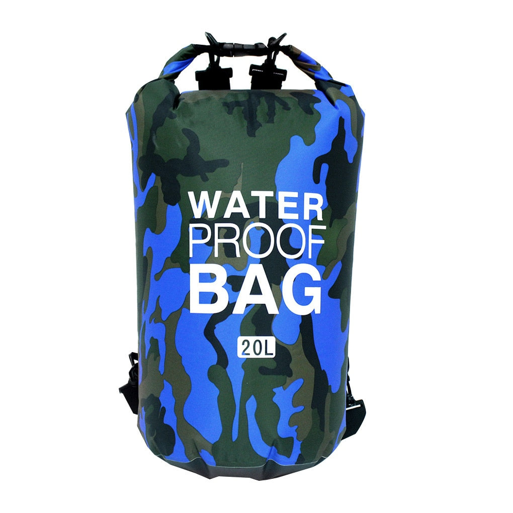 30L Waterproof Swimming Bag Dry Sack Camouflage Colors Fishing Boating Kayaking Storage Drifting Rafting Bag 2L 5L 10L 15L 20L