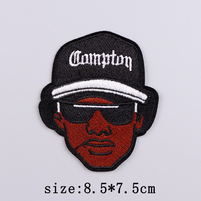 Horror Punk Embroidery Patch Iron On Patches For Clothing Embroidered Patches For Clothes Movie Role Fusible Patch Sticker Badge