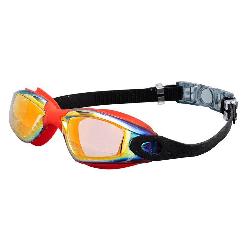 Professional Adult Swim Goggles Waterproof Fog-proof Racing Goggles Men Women Cool Silver Plated Swimming Equip Wholesale