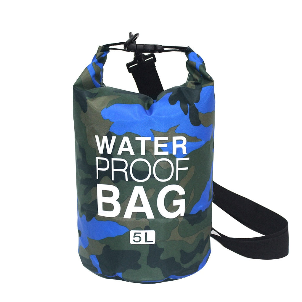 30L Waterproof Swimming Bag Dry Sack Camouflage Colors Fishing Boating Kayaking Storage Drifting Rafting Bag 2L 5L 10L 15L 20L