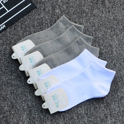 5Pairs Men Bamboo Fiber Autumn Winter Men Socks Breathable Cotton Sports Sock Breathable Deodorant Business Socks Size 37-45