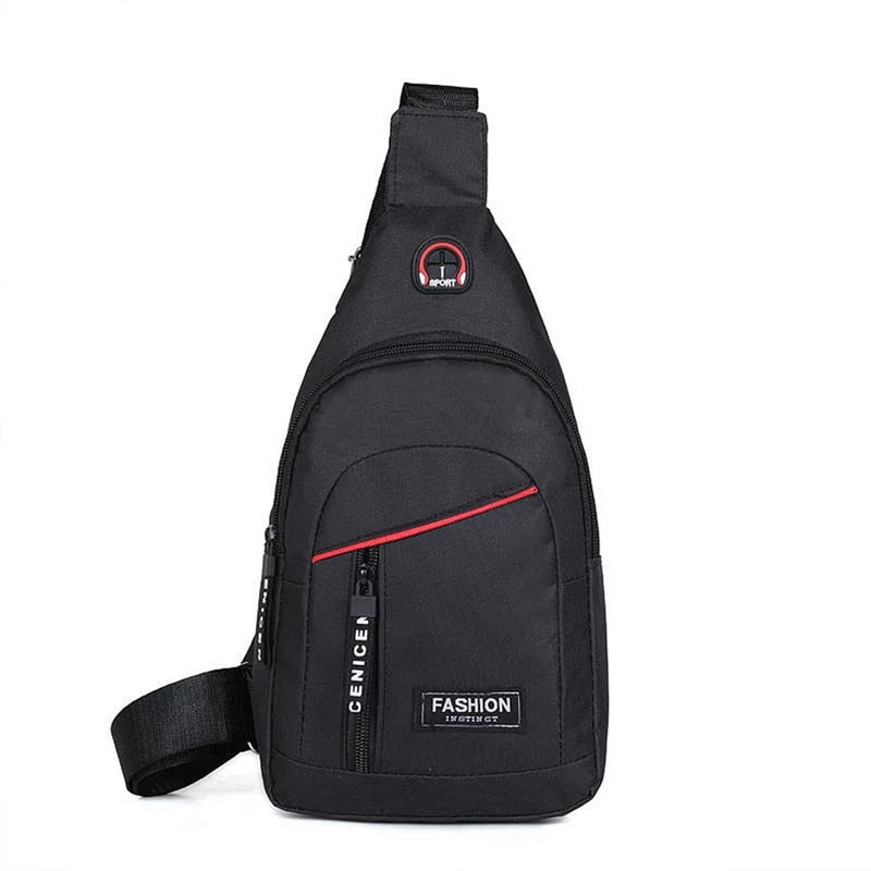 Casual Men's Chest Bag Business Shoulder Bag Messenger Bag Nylon Canvas Fashion Waist Bag Outdoor Sports Brand Shoulder Bag