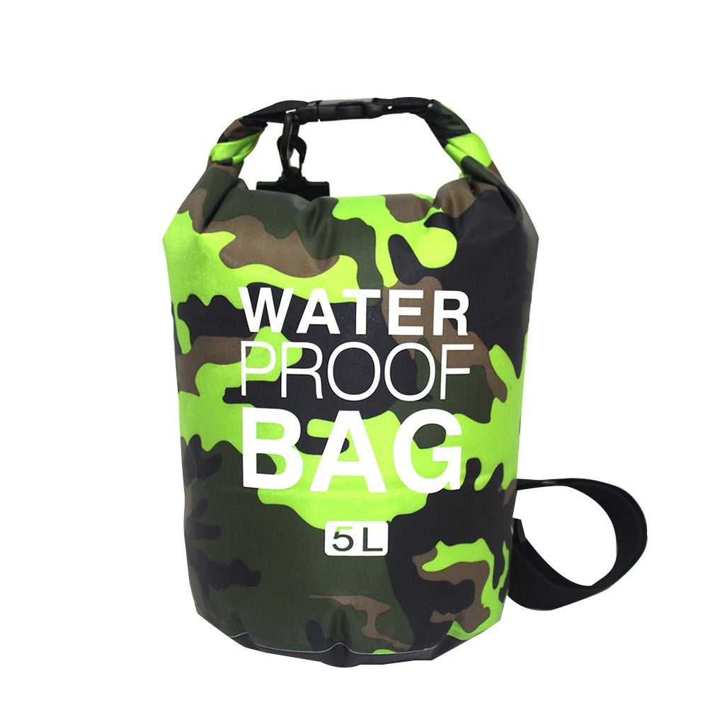 30L Waterproof Swimming Bag Dry Sack Camouflage Colors Fishing Boating Kayaking Storage Drifting Rafting Bag 2L 5L 10L 15L 20L