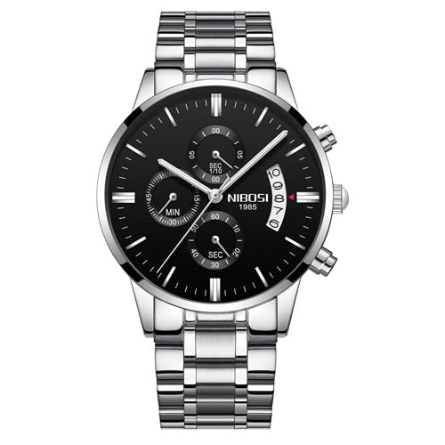 NIBOSI Man Watch 2023 Mens Watches Top Luxury Brand Sport Military Quartz Watch Men Wristwatch Male Clock Saat Reloj Hombre