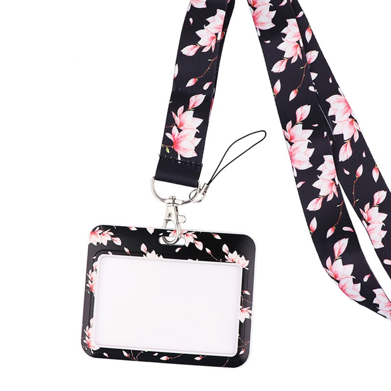 Wholesale Monarch Butterfly Lanyard Business Credit Card Holder Neck Strap Keychain Hang Rope ID Badge Holder Lariat Lasso