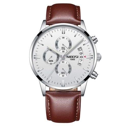 NIBOSI Man Watch 2023 Mens Watches Top Luxury Brand Sport Military Quartz Watch Men Wristwatch Male Clock Saat Reloj Hombre