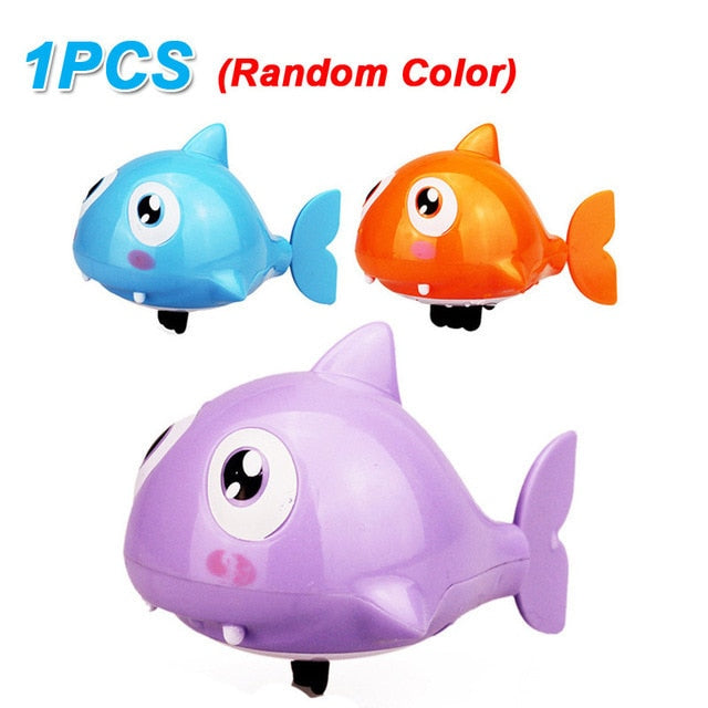 Baby Toys Bathing Ducks Cartoon Animal Whale Crab Swimming Pool Water Play Game Chain Clockwork Bath Toys For Children