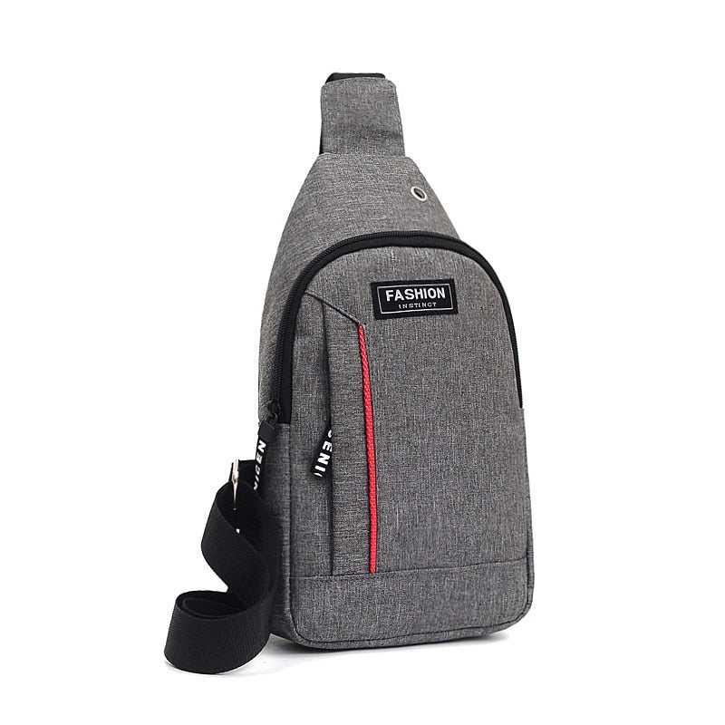 Casual Men's Chest Bag Business Shoulder Bag Messenger Bag Nylon Canvas Fashion Waist Bag Outdoor Sports Brand Shoulder Bag