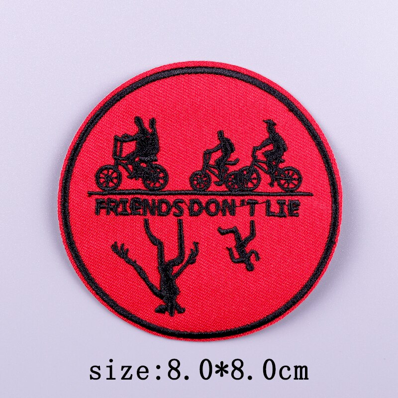 Horror Punk Embroidery Patch Iron On Patches For Clothing Embroidered Patches For Clothes Movie Role Fusible Patch Sticker Badge